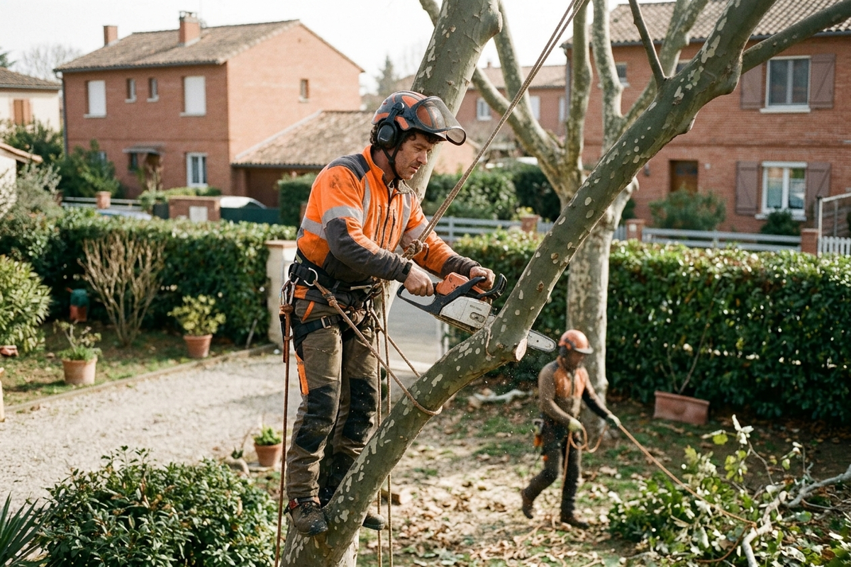 Élagueur grimpeur à Toulouse : Abattage et démontage délicat