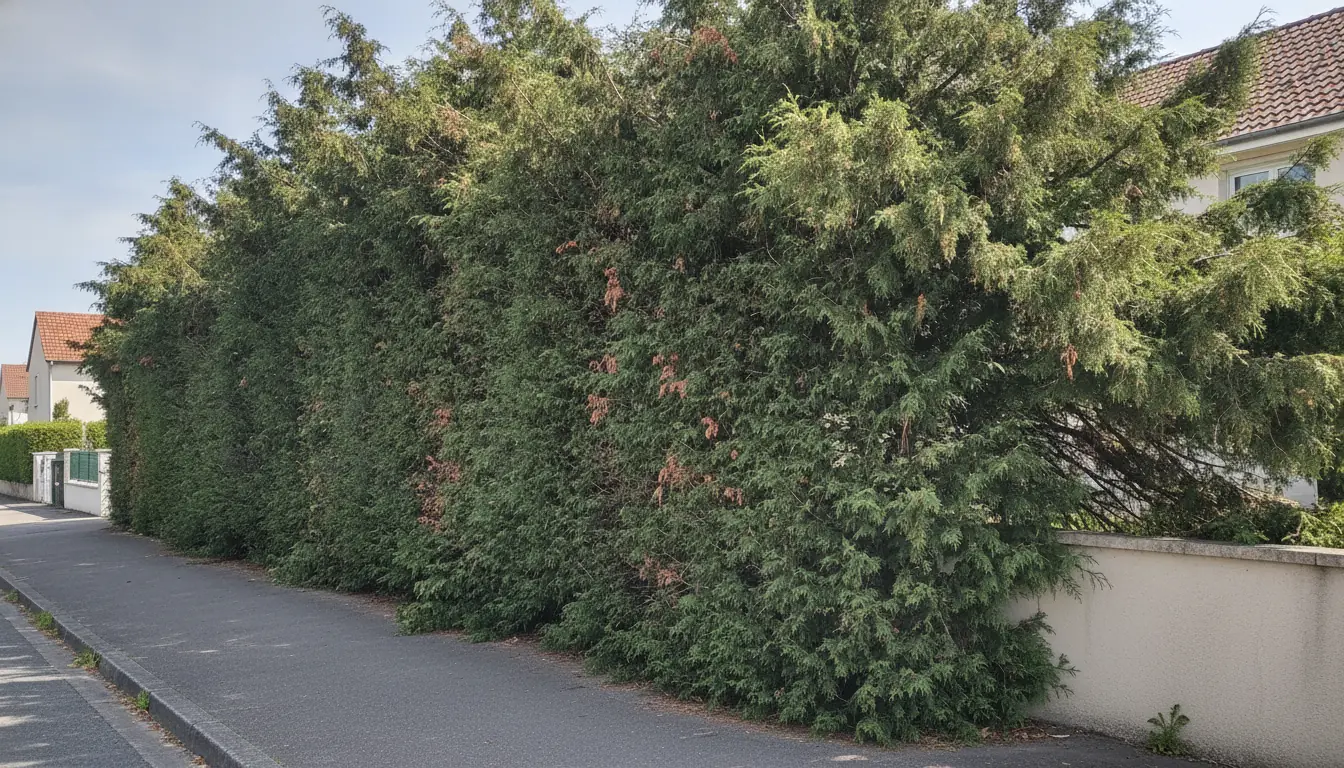Platane au houppier dense et déséquilibré le long de la Route de Fronton à Aucamville