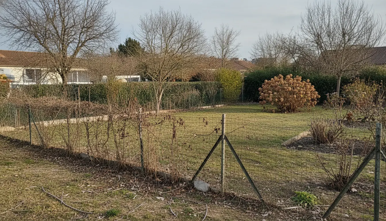 Jardin dégagé après abattage du peuplier quartier Ramassiers à Colomiers